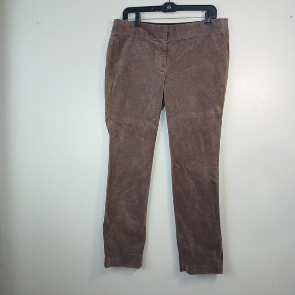 LOFT BRAND WOMENS VELVET PANTS, CHOCOLATE COLOR, SIZE 10P, NWT - Picture 1 of 5